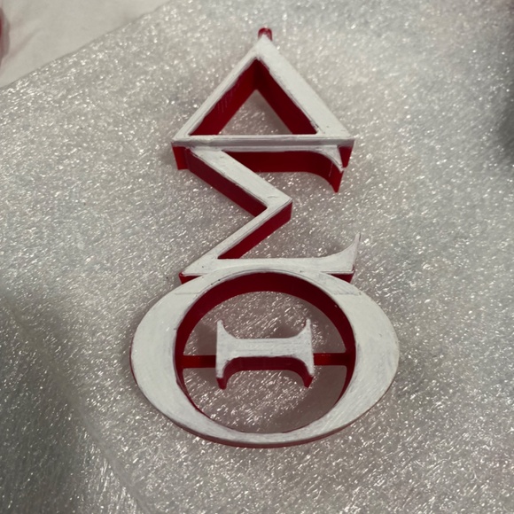 Delta Sigma Theta 3D Keychain rings - Picture 3 of 3